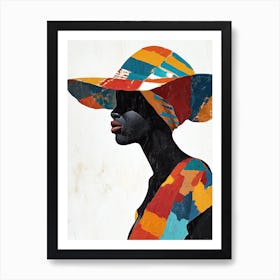 African Woman In Сolored Сlothes Art Print