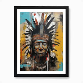 Cultural Canvas: Native American Artistry Unveiled Art Print