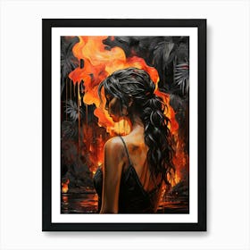 Flames Of Fire 1 Art Print