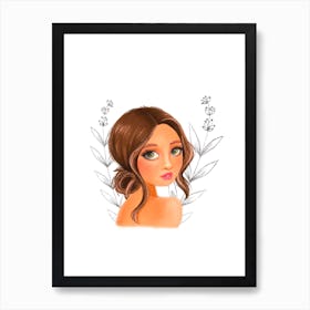 Wedding Girl Art Print