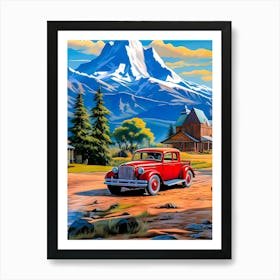 Old Fashioned Car Art Print