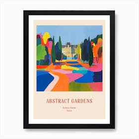 Colourful Gardens Tuileries Garden France 3 Red Poster Art Print