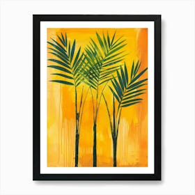 Three Palm Trees 2 Art Print