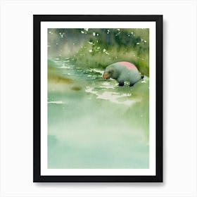 Walrus Storybook Watercolour Art Print