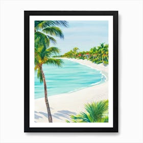 Delray Beach, Florida Contemporary Illustration 1  Art Print