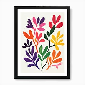 Colorful Leaves Art Print