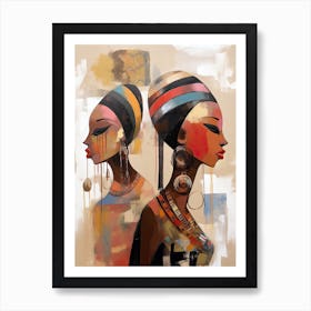 Two African Women Art Print