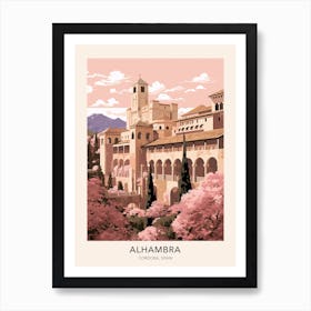 Alhambra Cordoba Spain Travel Poster Art Print