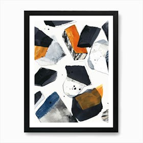 Black And White Abstract Painting 18 Art Print