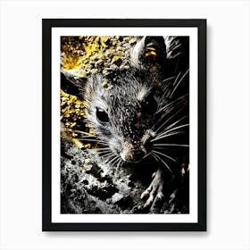 Rat In The Dirt Art Print