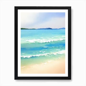 Chaweng Beach 2, Koh Samui, Thailand Watercolour Art Print