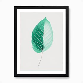 Mint Leaf Abstract 2 Art Print