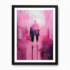 Man In Pink Art Print