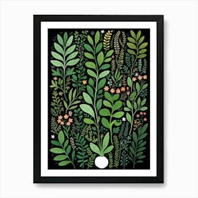 Plants And Flowers Art Print