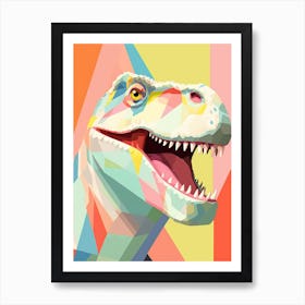 Colourful Dinosaur Tyrannosaurus 2 Art Print