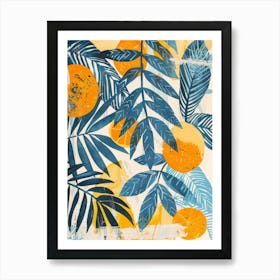 Oranges And Palms Art Print