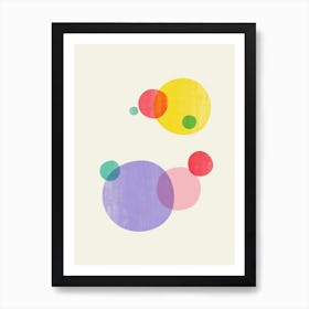 Rainbow Bubbles II Art Print