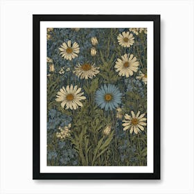 Daisies In The Meadow Art Print