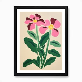 Cut Out Style Flower Art Orchid 4 Art Print