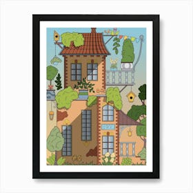 Countryside house Art Print