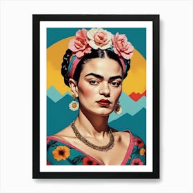 Frida Kahlo Portrait (4) Art Print