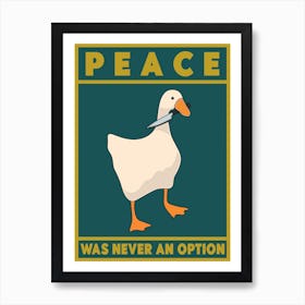 Judgemental duck Art Print