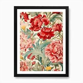 Floral Wallpaper 111 Art Print