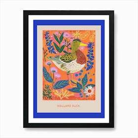 Spring Birds Poster Mallard Duck 1 Art Print
