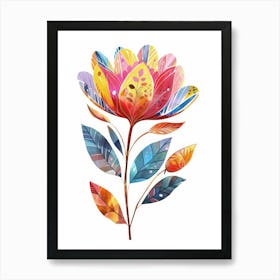 Colorful Flower 1 Poster