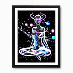 Yogi In Space Art Print