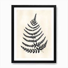 Rustic Fern Leaf 2 Art Print