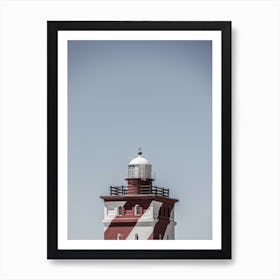 Candy Strip Light House Art Print