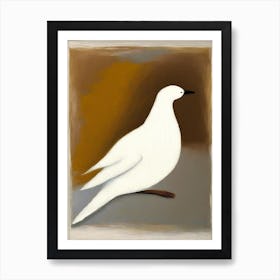 Dove Symbol Abstract Painting Art Print