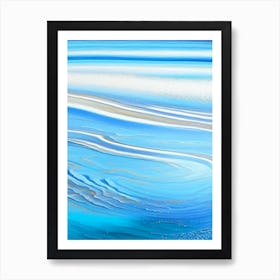 Water Ripples Over Sand Landscapes Waterscape Marble Acrylic Painting 1 Art Print