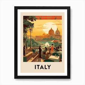 Vintage Travel Poster Italy 5 Art Print