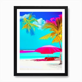 Bahamas Beach Pop Art Photography Tropical Destination Art Print