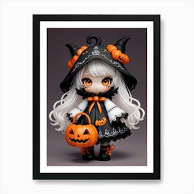 Halloween Witch Doll 2 Art Print