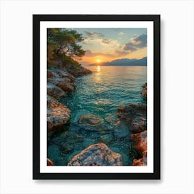 Sunset In Croatia 5 Art Print