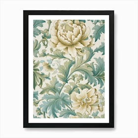 Floral Wallpaper 229 Art Print