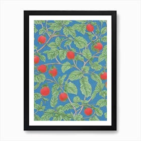 Watermelon Vintage Botanical Fruit Art Print