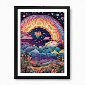 Rainbow In The Sky 4 Art Print