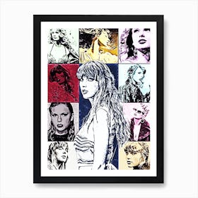 Taylor Swift Pop Art Art Print