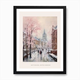 Dreamy Winter Painting Poster Nottingham United Kingdom 3 Art Print