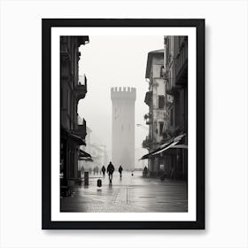 Trento, Italy,  Black And White Analogue Photography  3 Art Print