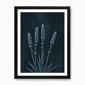 Lavender In The Rain Poster