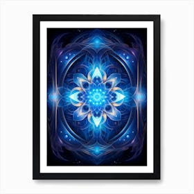 Celestial Abstract Geometric Illustration 4 Art Print