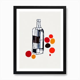 Choco Cola 1 Picasso Line Drawing Cocktail Poster Art Print