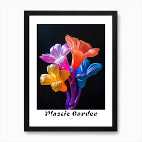 Bright Inflatable Flowers Poster Freesia 4 Art Print