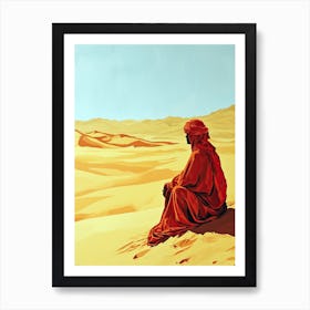 Sands Of The Desert, Minimalism, Middle East Art Print