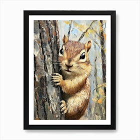 Chipmunk In The Woods 3 Art Print